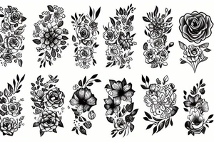 flowers tattoo idea