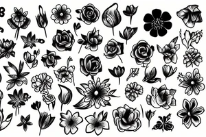flowers tattoo idea