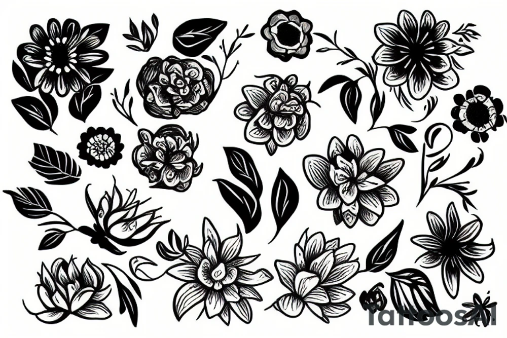 flower tattoo idea