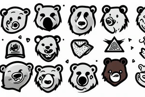 bear and potatos tattoo idea