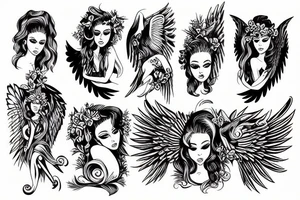 Angel tattoo idea
