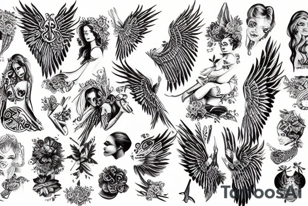 Angel tattoo idea