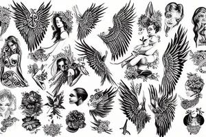 Angel tattoo idea