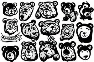 bear, potatos tattoo idea