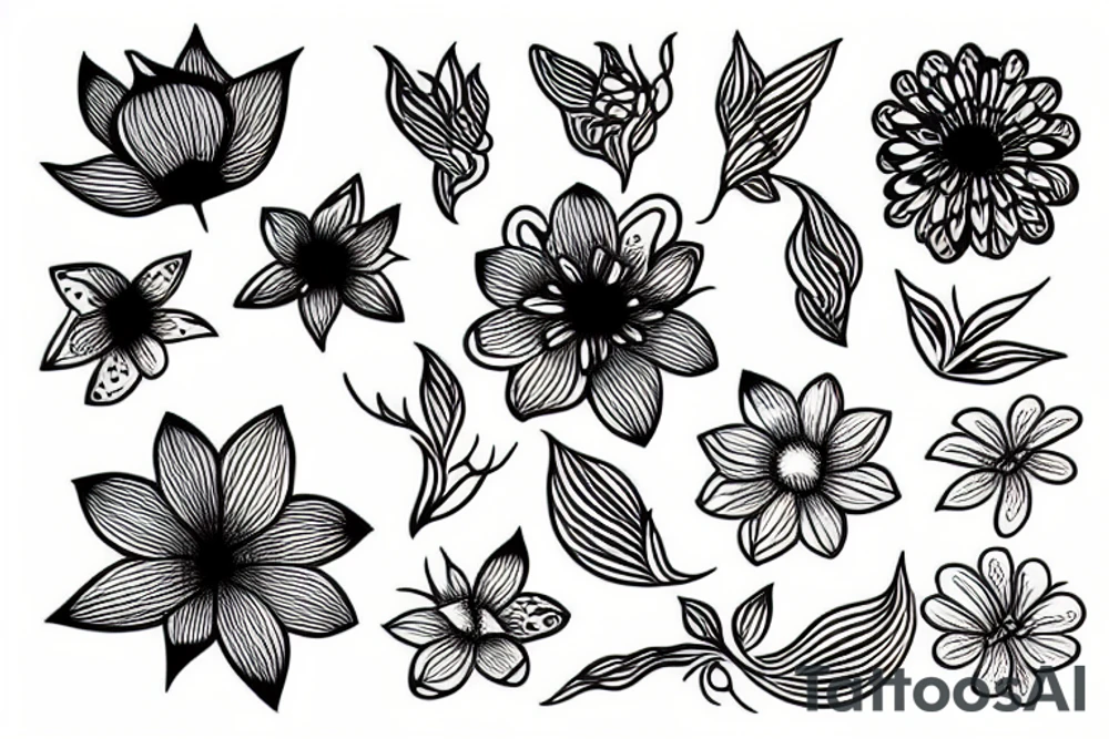 flower tattoo idea