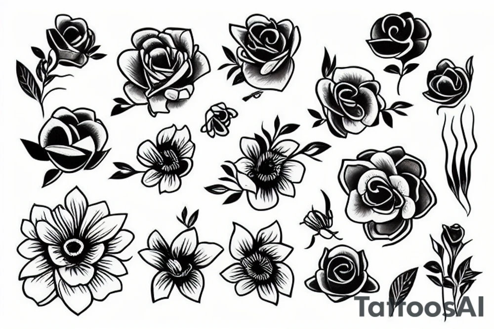 flower tattoo idea