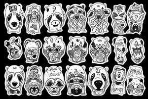 bear chill tattoo idea