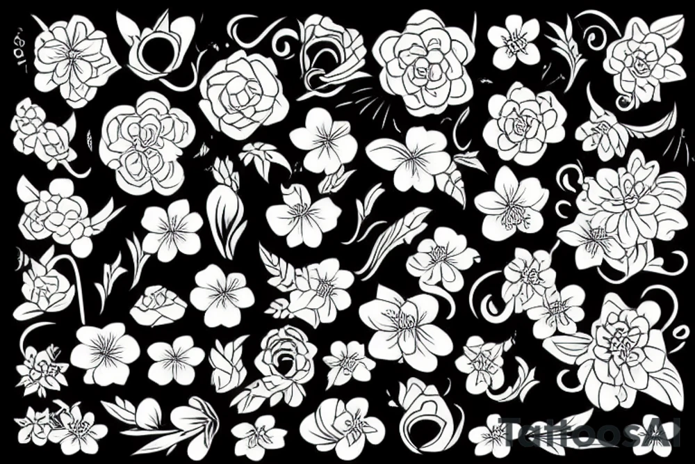 flower tattoo idea
