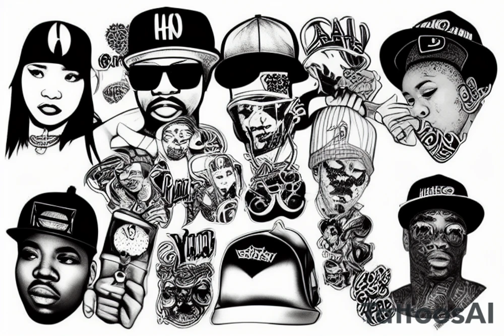 hip hop tattoo idea