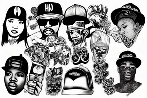 hip hop tattoo idea