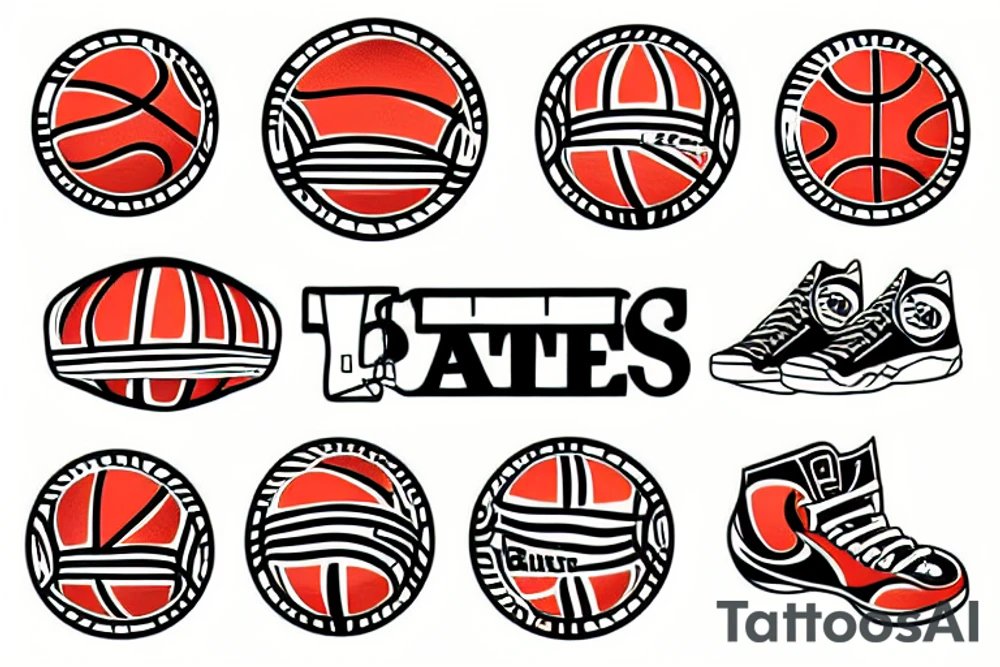Basketball tattoo idea