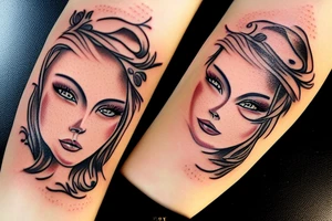 beautiful hazel eyes tattoo idea