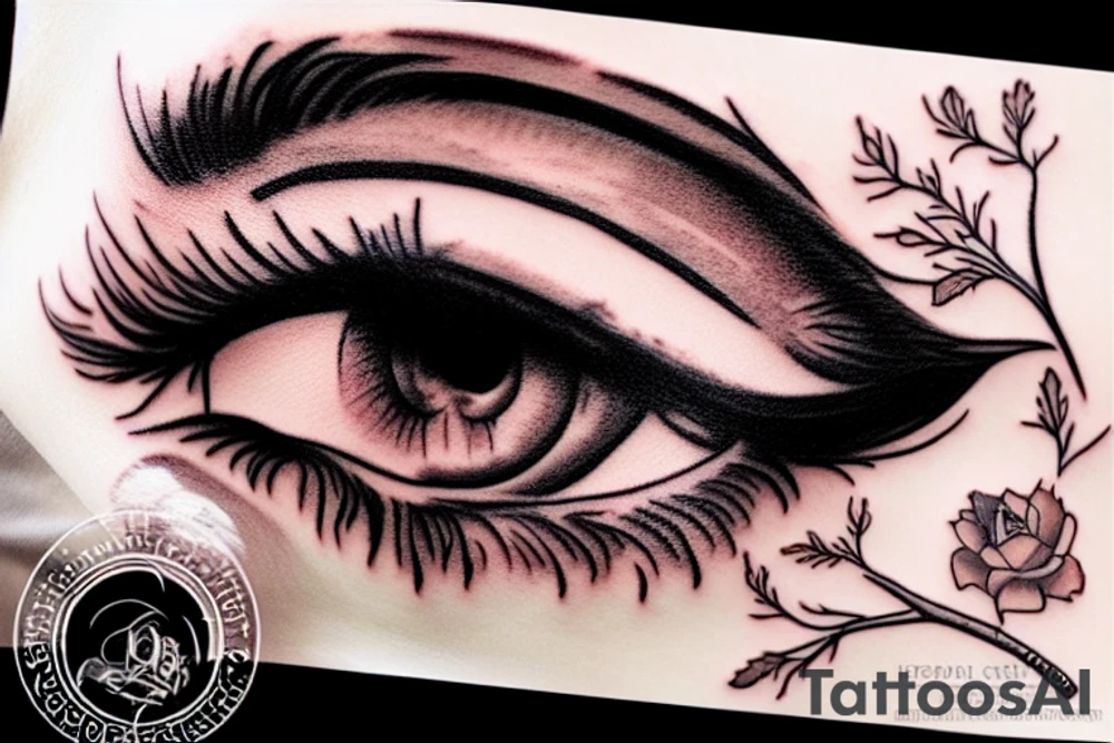 beautiful hazel eyes tattoo idea