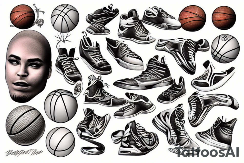Basketball tattoo idea