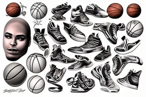 Basketball tattoo idea