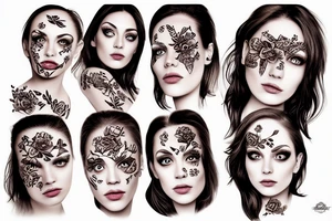 beautiful big hazel eyes tattoo idea