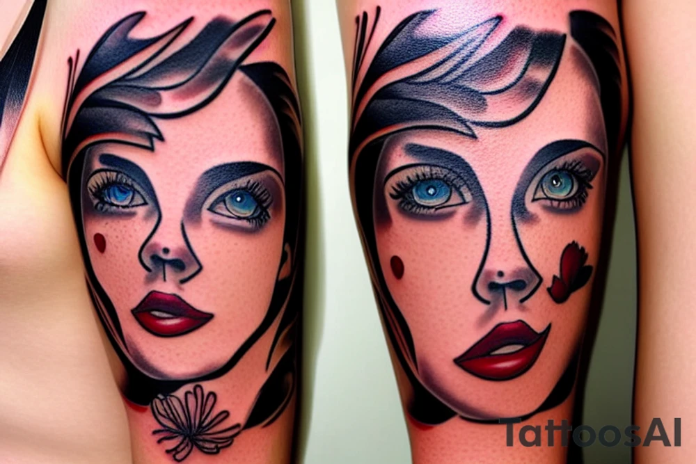 beautiful big hazel eyes tattoo idea