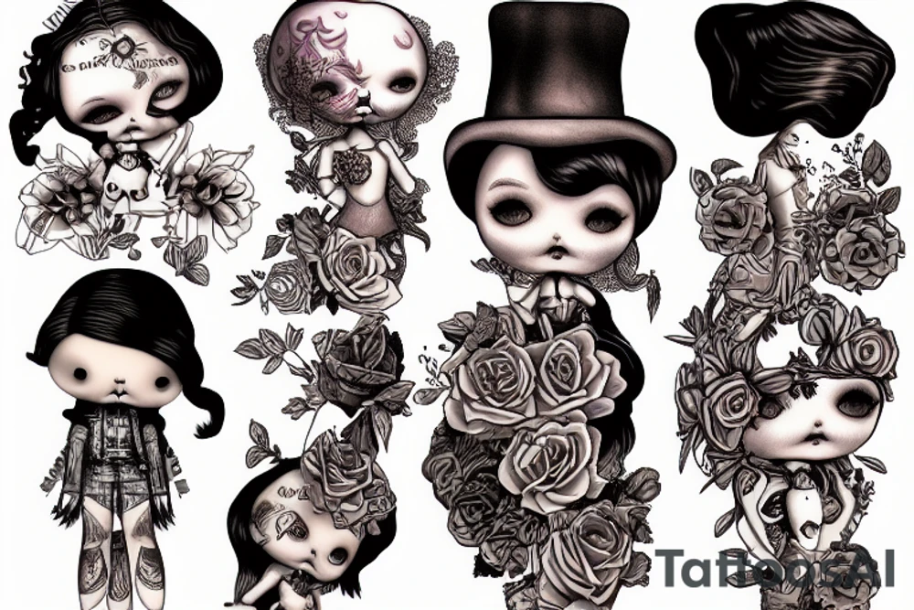 doll joints tattoo idea