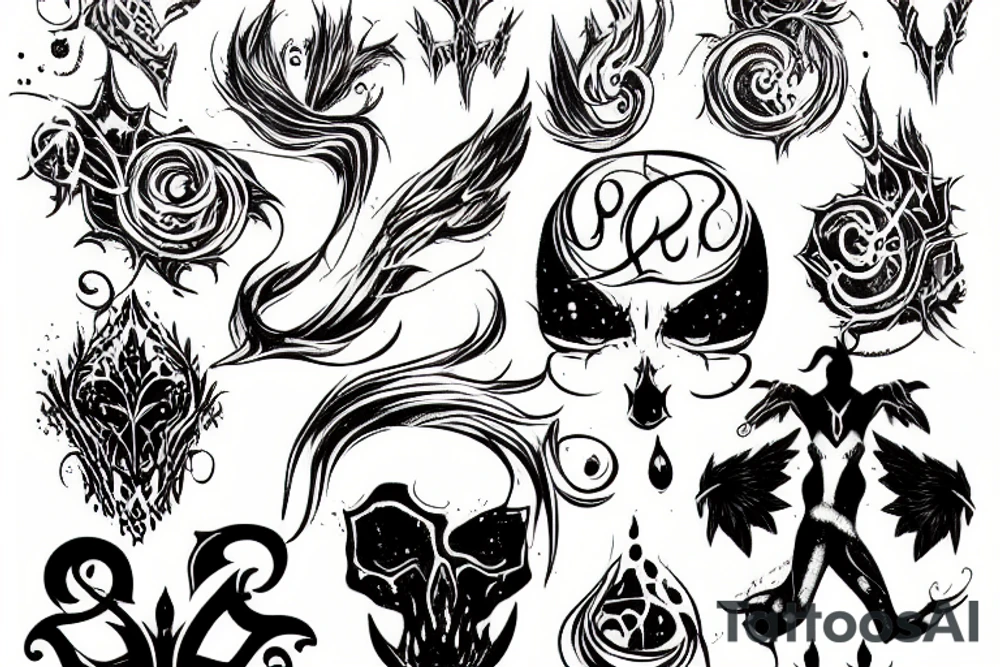 Arcane shimmer nightmare tattoo idea