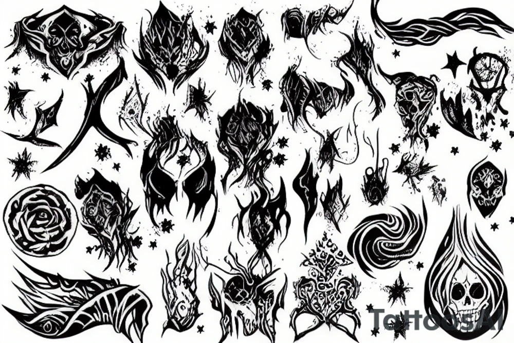 Arcane shimmer nightmare tattoo idea