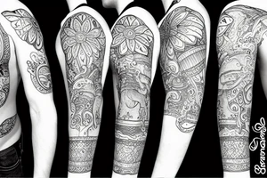 Elephant with a costume tattoo idea