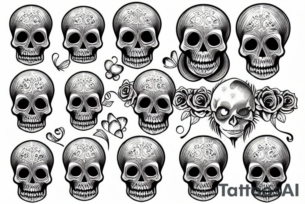 skull tattoo idea