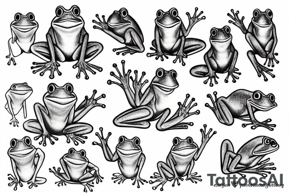 Frog tattoo idea