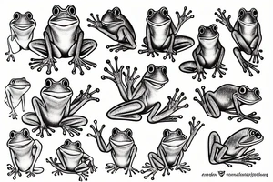 Frog tattoo idea