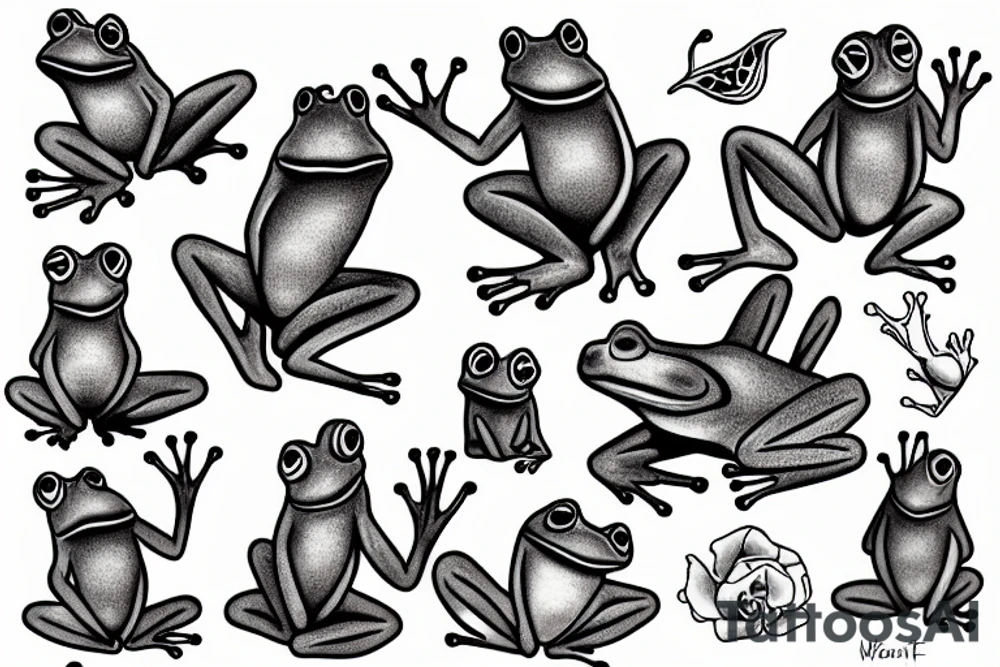 Frog tattoo idea