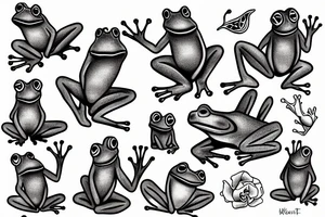Frog tattoo idea