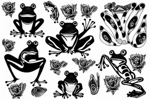 Frog tattoo idea