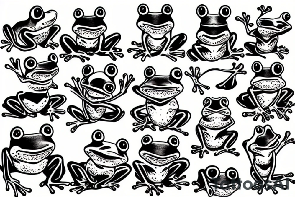 Frog tattoo idea