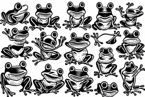 Frog tattoo idea