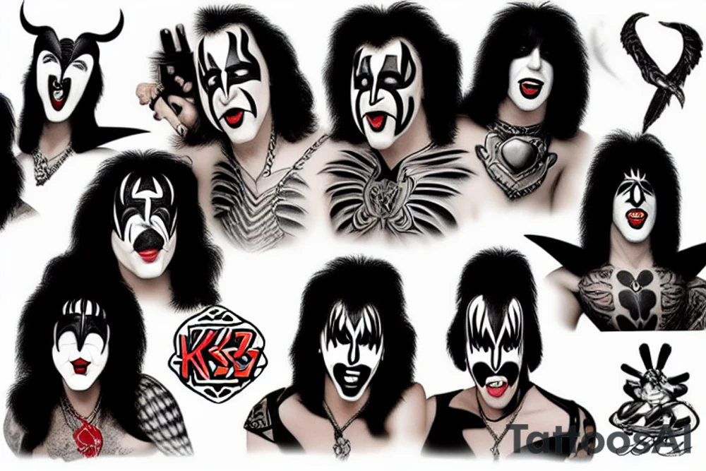KISS band tattoo idea