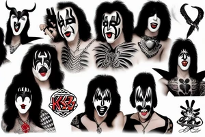 KISS band tattoo idea