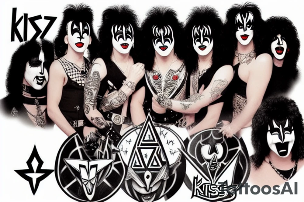 KISS band tattoo idea