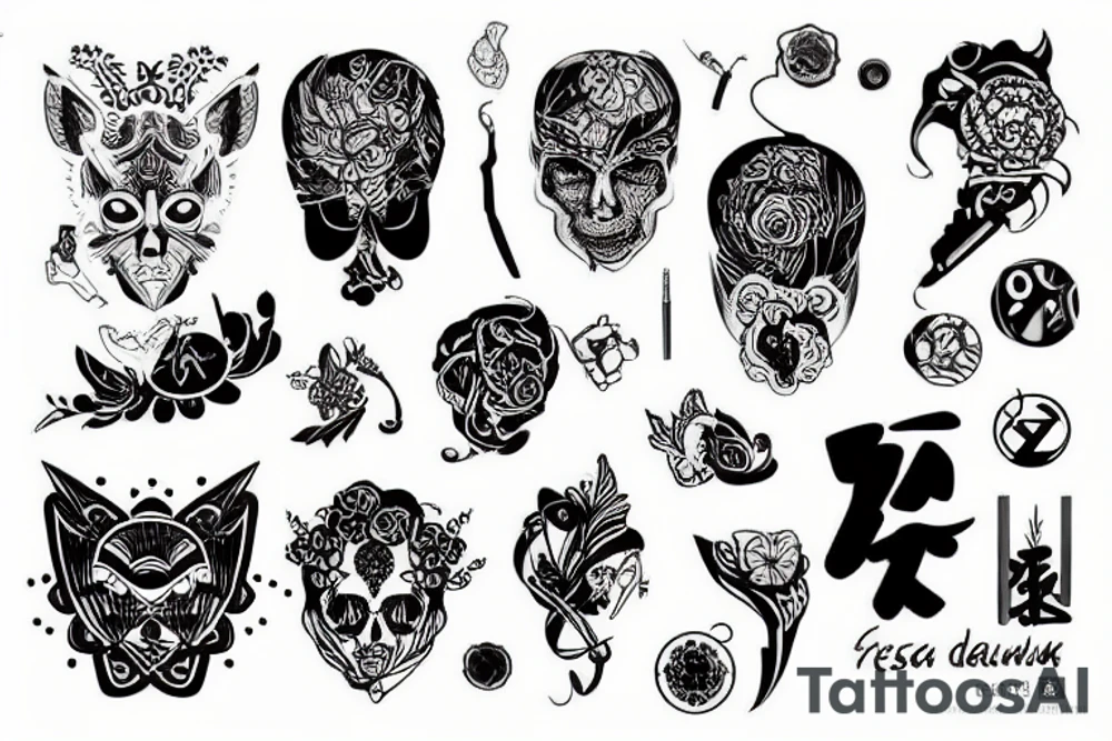 Существа tattoo idea