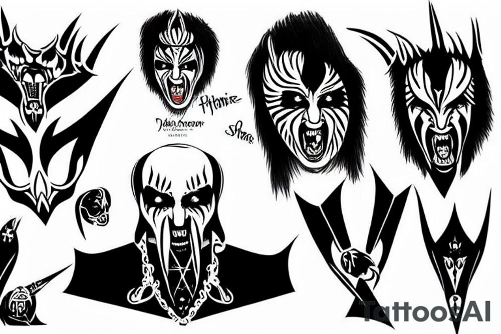 Gene simmons tattoo idea
