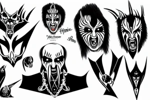 Gene simmons tattoo idea