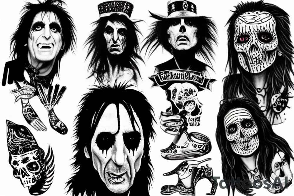 Alice cooper tattoo idea
