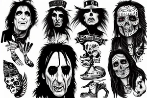 Alice cooper tattoo idea