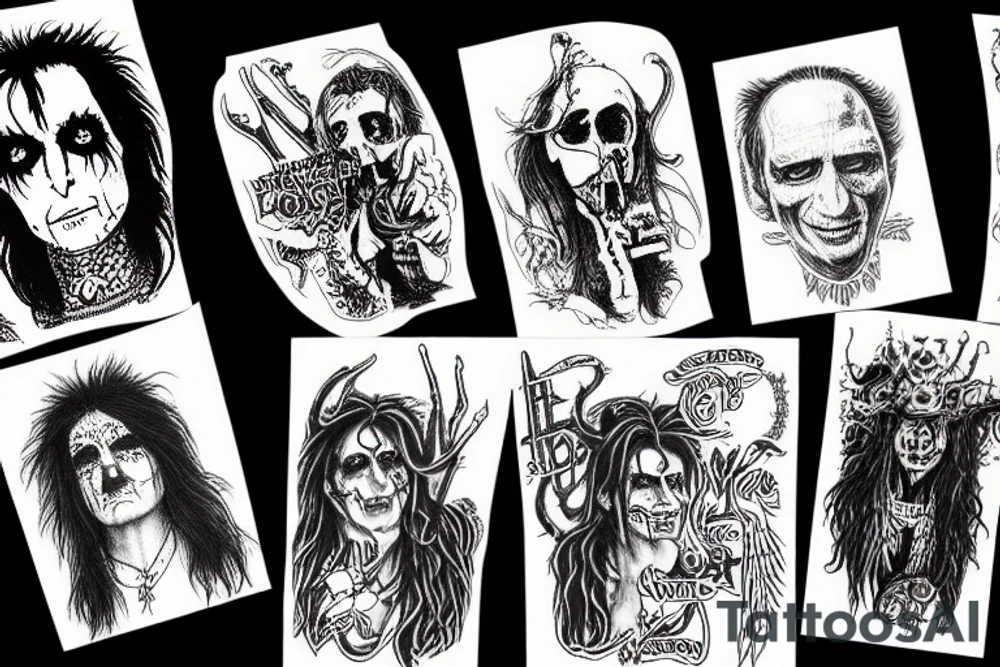 Alice cooper tattoo idea