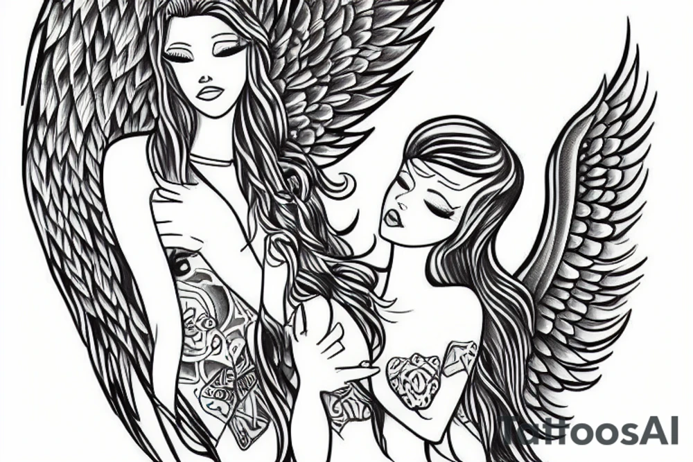 angel tattoo idea