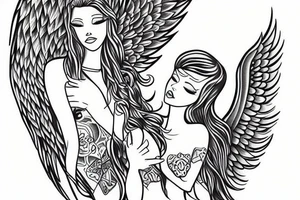 angel tattoo idea