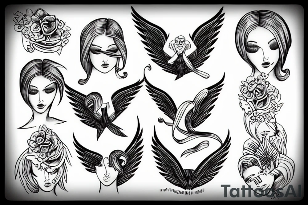 angel tattoo idea