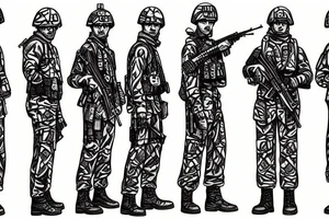 Ukraine freedom peace soldier army tattoo idea