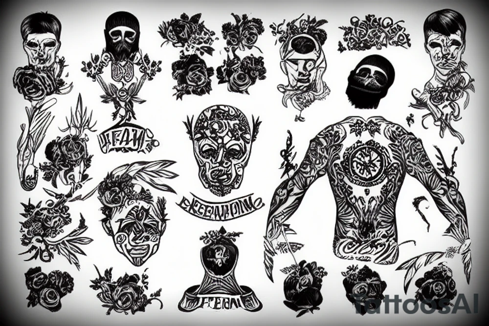 Ukraine freedom tattoo idea