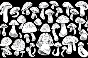 Mushroom smiles tattoo idea
