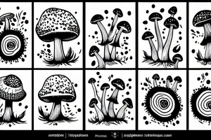 Mushroom smiles tattoo idea
