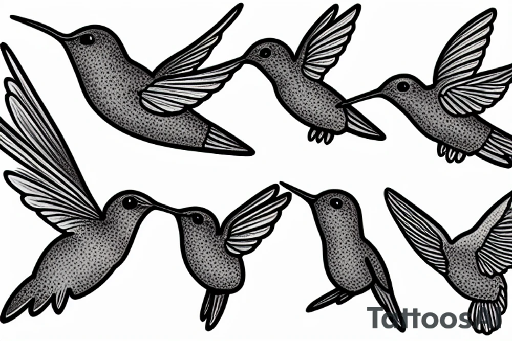 hummingbird tattoo idea